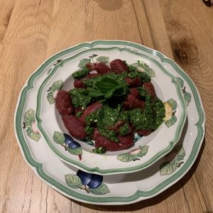 This recipe of gnocchi is made with teff flour.