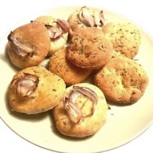 Focaccia is a flat oven-baked typical Italian bread and can be used as a side to many meals or as an appetizer.